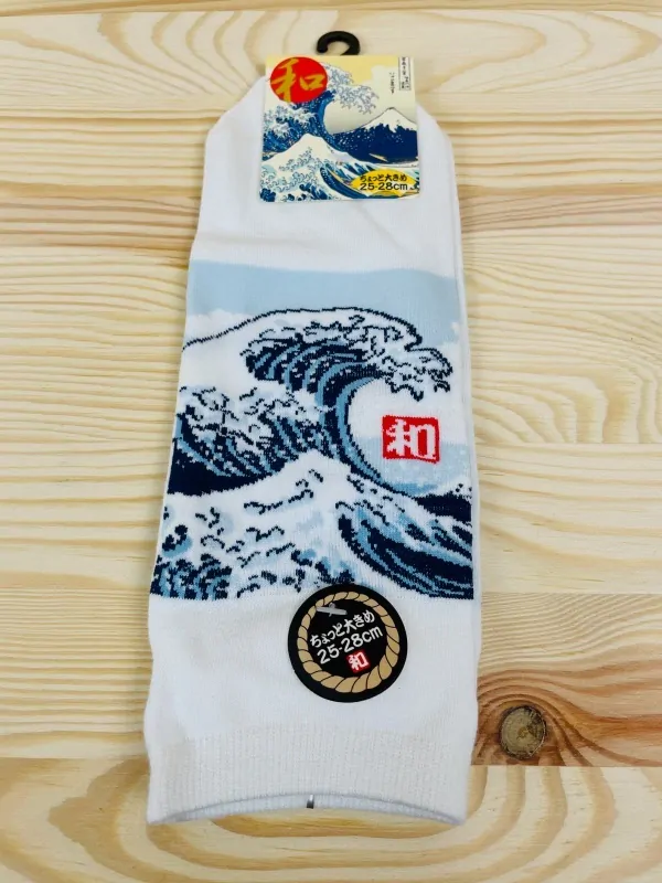 Ponožky Japonský design Hokusai Vlna 3ks 