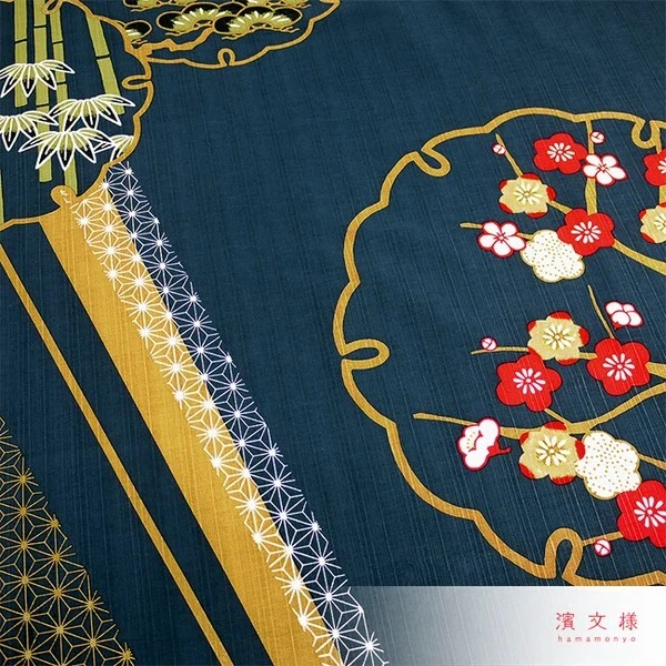 Furoshiki Take Matsu Ume 90x90cm