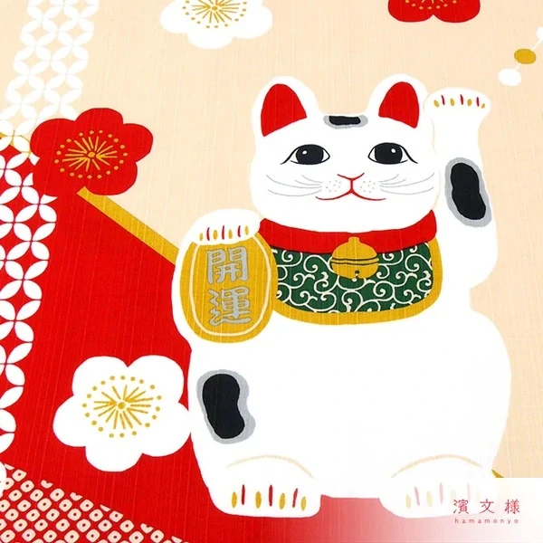 Furoshiki Maneki Neko 50x50cm