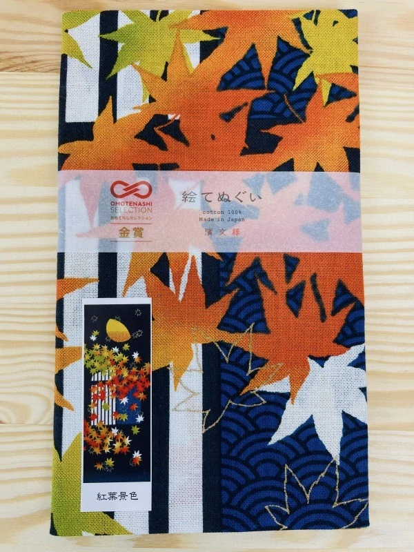 Tenugui Autumn Leaves Scenery