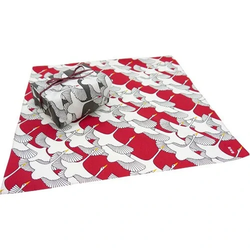 Furoshiki Kofu Shukuzuru Red 50x50cm