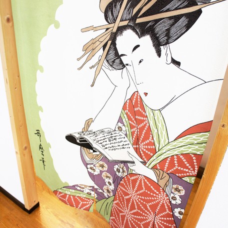 Noren Ukiyo-e Portrét 85x150 cm