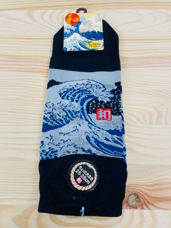 Ponožky Japonský design Hokusai Vlna 3ks 
