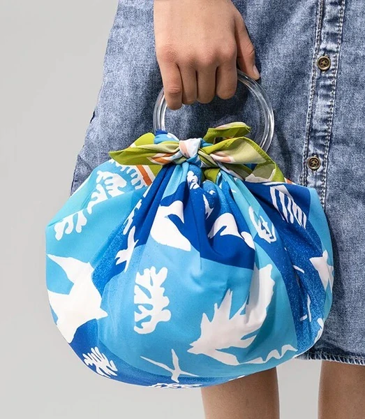 Furoshiki Kroužky hnědé