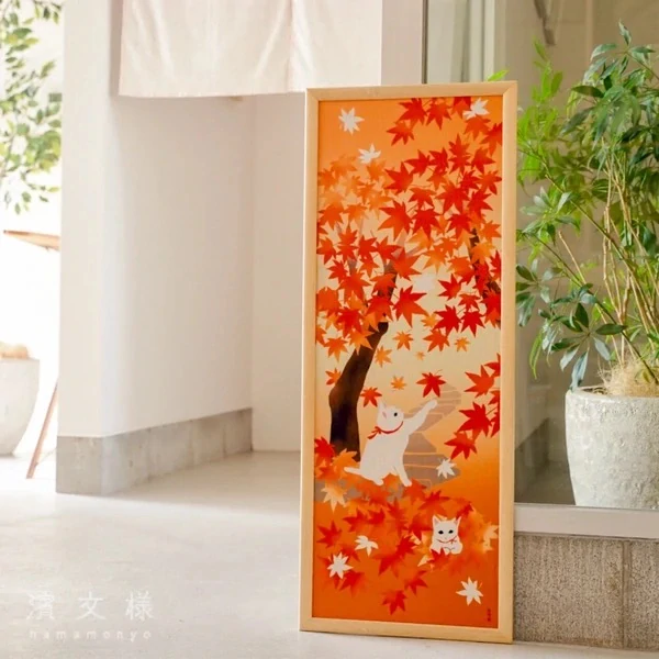 Tenugui Autumn & Neko